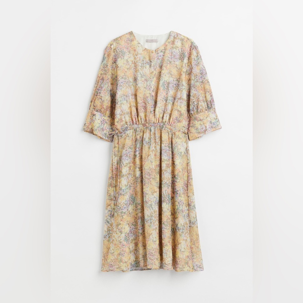 H&M Pastel Floral Long Sleeve Dress
